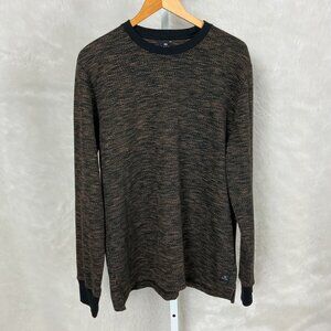PS Paul Smith Black, Orange, Green Mens Dot Jacquard Knit Sweatshirt XXL